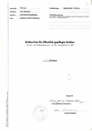 Gemeindefriedhof Flein