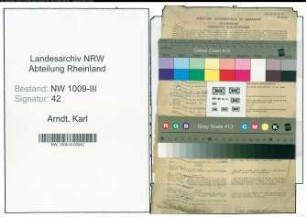 Entnazifizierung Karl Arndt , geb. 10.05.1890 (Konrektor)
