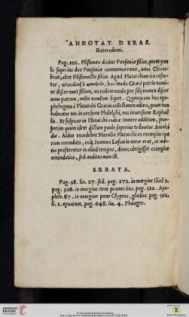 Annotat. d. Eras. Roterdami