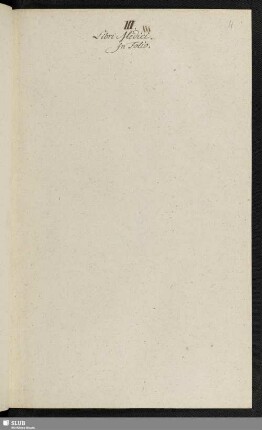 III. Libri Medici.