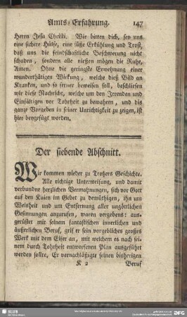 Der siebende Abschnitt