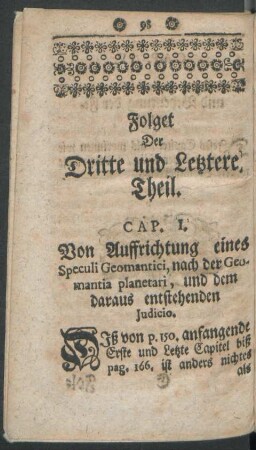 Folget Der Dritte und Letztere Theil