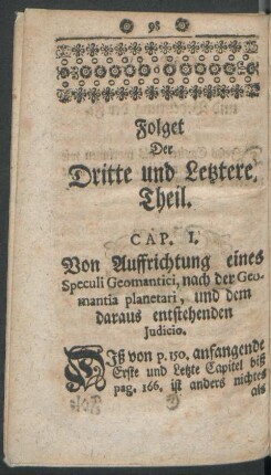 Folget Der Dritte und Letztere Theil