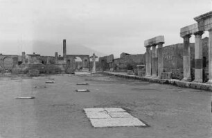 Ruinen von Pompei : Blick auf Ruinen der Stadt Pompei