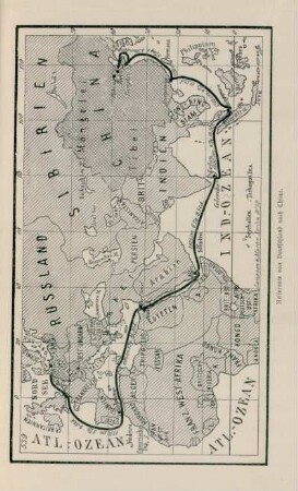 Reiseroute von Deutschland nach China