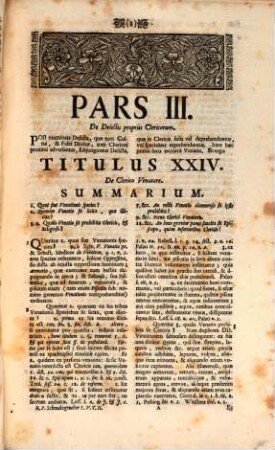 Ius ecclesiasticum universum ... seu lucubrationes canonicae in quinque libros Decretalium Gregorii IX., 5,2