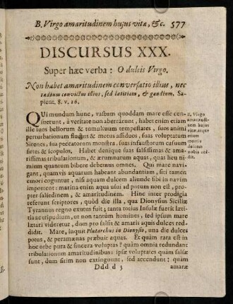 577-587, Discursus XXX