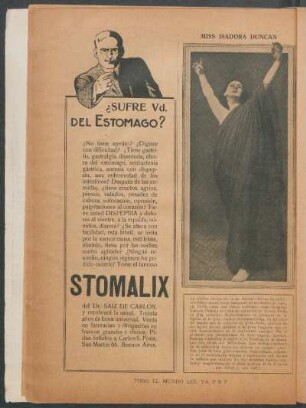Miss Isadora Duncan