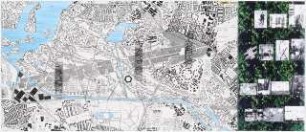 Entwicklung einer Stadterweiterung auf dem Gelände des ehemaligen Flughafens Berlin-Tegel Schinkelwettbewerb 2000: Lageplan, Situationsfotos