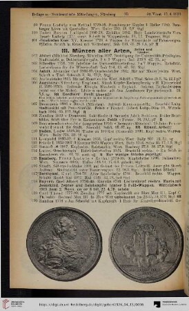 III. Münzen aller Arten (Nr. 102-184)