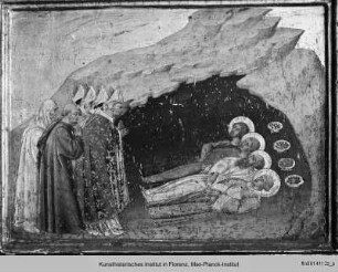 Predella : Auffindung der Leichnahme der Heiligen Stephanus, Gamaliel, Nikodemus und Abibas