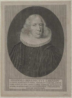Bildnis des Johannes Benedictus Carpzov