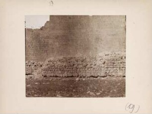 Stadtmauer von Diyarbakir : Nahaufnahme des Mauerwerks aus der Stadtmauer von Diyabakir.