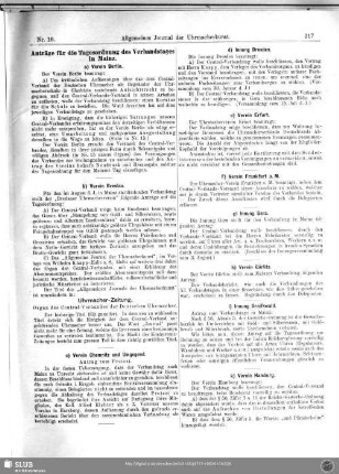 Anträge für die Tagesordnung des XI. Verbandstages in Mainz