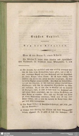 Sechstes Capitel. Von den Alkalien