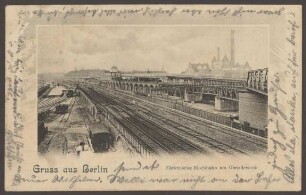 Ansichtskarte "Elektrische Hochbahn am Gleisdreieck"