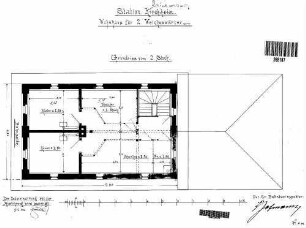 Reichenberg: Empfangsgebäude Weichenwärter Grundriß 2.Stock