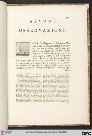 Alcune osservazioni