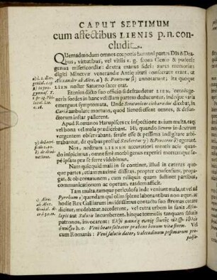 Caput Septimum cum affectibus Lienis p.n. concludit.