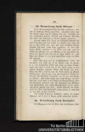 39. Vermehrung durch Ableger.