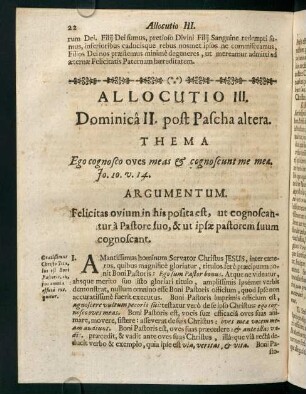 22-28, Allocutio III.
