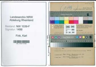 Entnazifizierung Karl Fink , geb. 21.12.1897 (Lehrer)