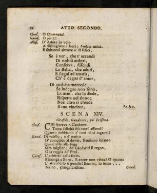 96-105, Scena XIV. / Vierzehender Auftritt. - Scena XVI. / Sechzehender Auftritt.