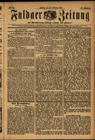 Ausgabe vom Freitag, den 23. Oktober 1896.