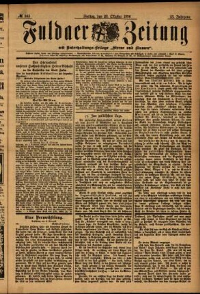 Ausgabe vom Freitag, den 23. Oktober 1896.