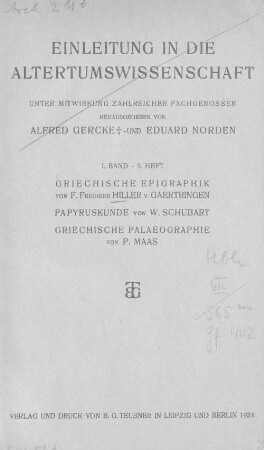 Griechische Epigraphik