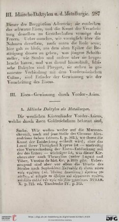 III. Eisen-Gewinnung durch Vorder-Asien