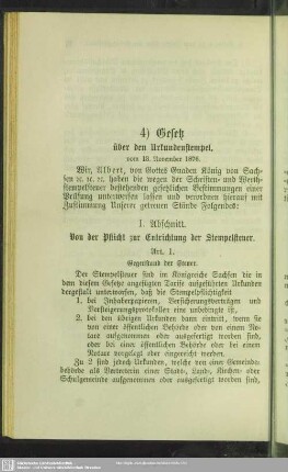 4) Gesetz über den Urkundenstempel