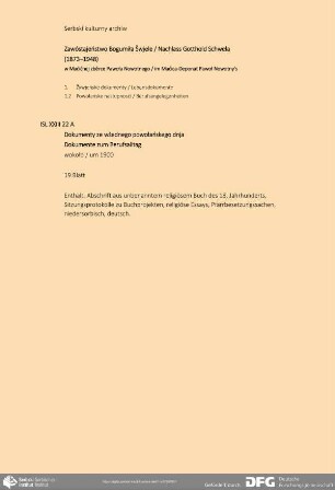 Dokumente zum Berufsalltag um 1900