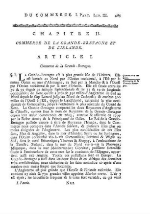 Chapitre II. Commerce De La Grande-Bretagne Et De L'Irlande