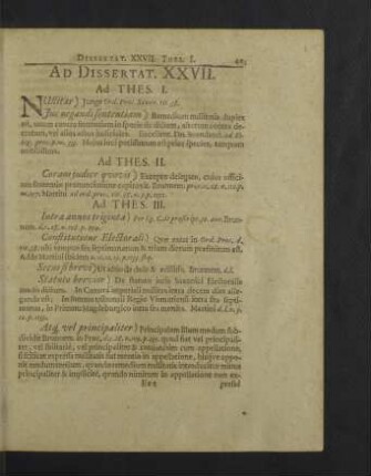 Ad Dissertat. XXVII. - XXIX.