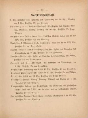 13, Rechtswissenschaft