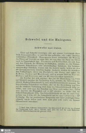 Schwefel und die Halogene