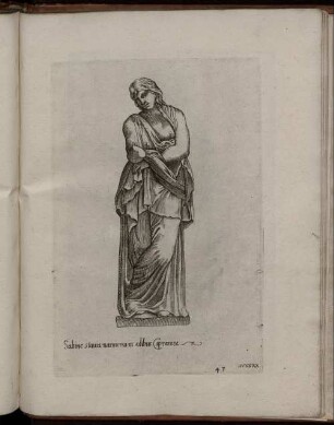 XXXXVII. Sabine stauia marmorea in edibus Capraniee.