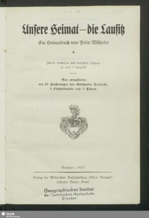 Unsere Heimat - die Lausitz : ein Heimatbuch