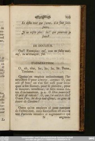 De Douleur.