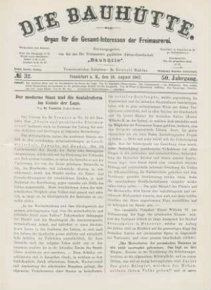 No. 32. Frankfurt a. M., den 10. August 1907. 50. Jahrgang.