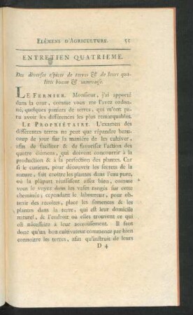 Entretien Quatrieme