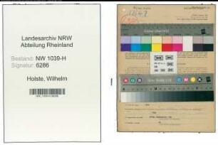 Entnazifizierung Wilhelm Holste , geb. 02.08.1903 (Wrkmeister)