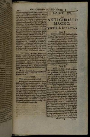Caput XV. De Antichristo Magno.