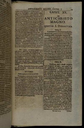 Caput XV. De Antichristo Magno.