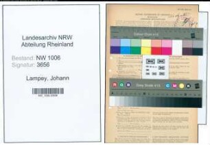 Entnazifizierung Johann Lampey , geb. 02.02.1897 (Putzer)