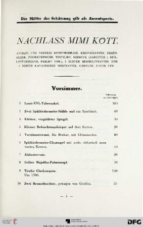 Vorzimmer (Nr. 1-13)