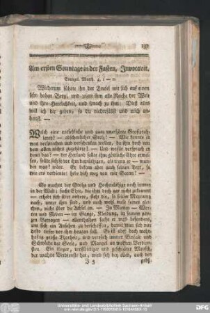 Am ersten Sonntage in der Fasten, Invocavit.