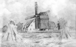 Bockelwitz-Leuterwitz. Bockmühle und Gehöft, Repro nach einem Bild