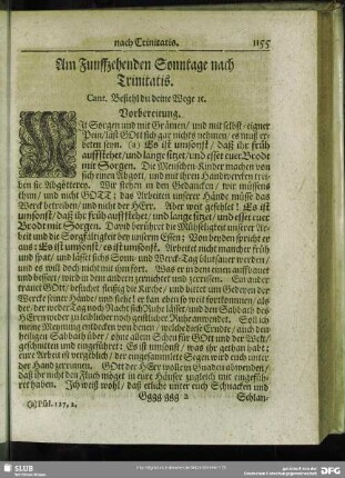Am Funffzehenden Sonntage nach Trinitatis